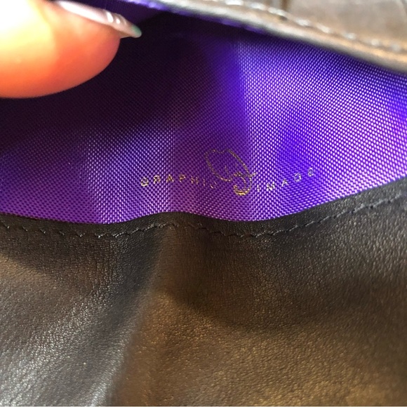 NWOT Black leather Passport holder with credit card and ID slots and pocket OS - Picture 4 of 5